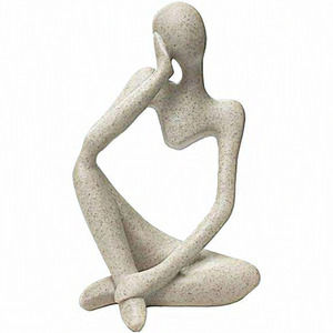 Home Decor Sandstone Resin Thinker Style Abstract Sculpture‎ Statue